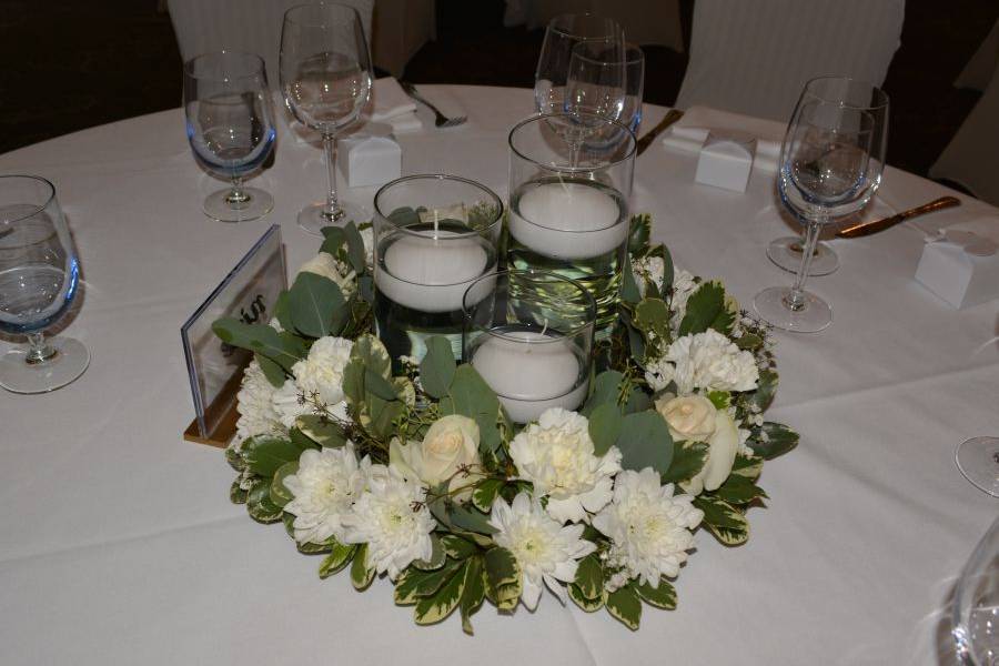 Floral ring centerpiece