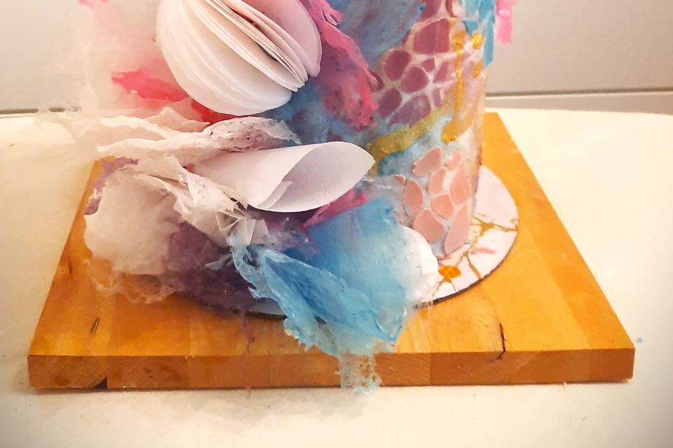 Modern Colorful Wedding Cake