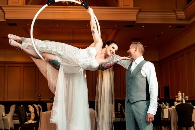 Bride and groom portrait