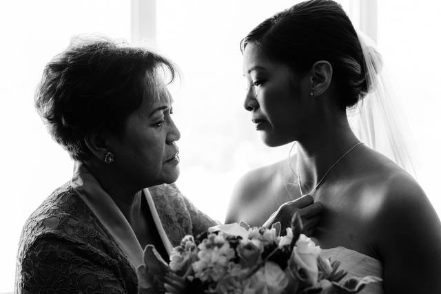 Sweet moment with mom