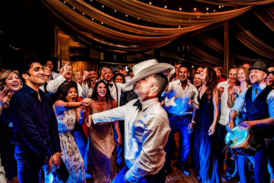 Groom on the dance floor