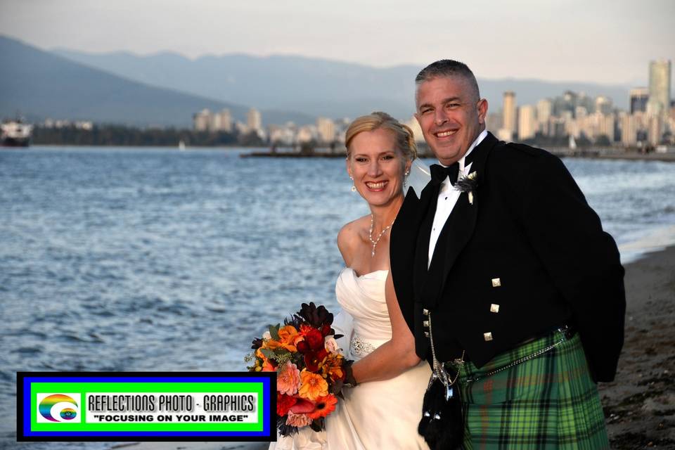 Burnaby, British Columbia bride and groom