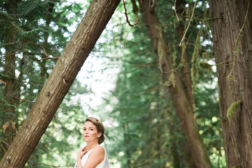 Bride, forest, Pemberton BC