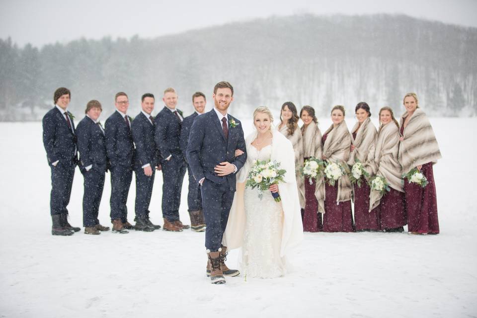 We LOVE winter weddings!