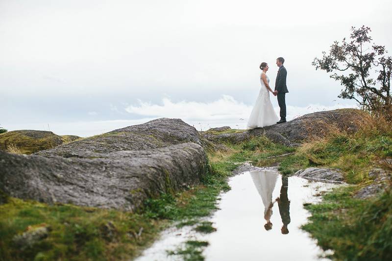 Outdoor wedding ceremony