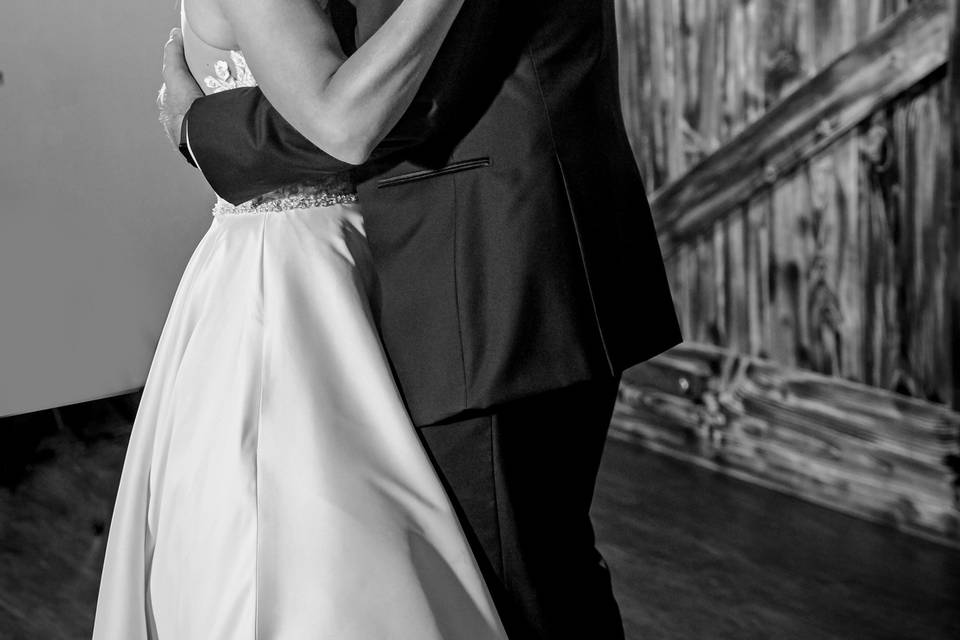 Bride and groom's first dance