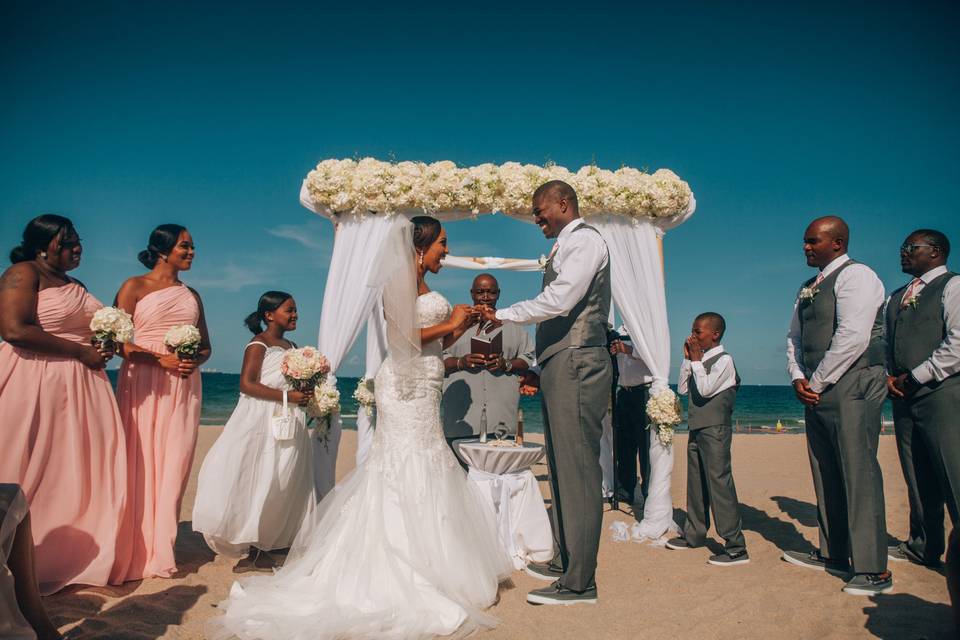 Beach wedding