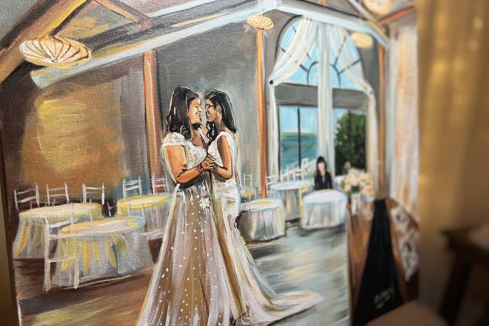 Live Wedding Painting Hamilton