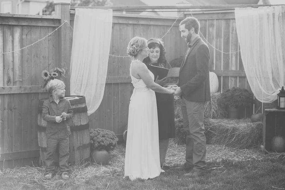 Back Yard wedding