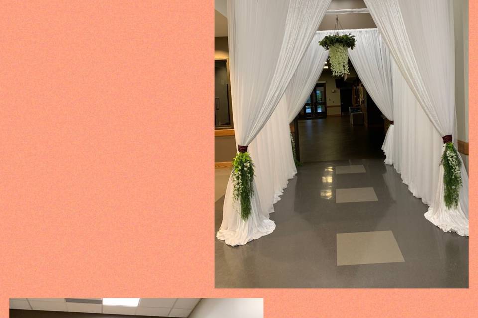 Room draping - ceremony