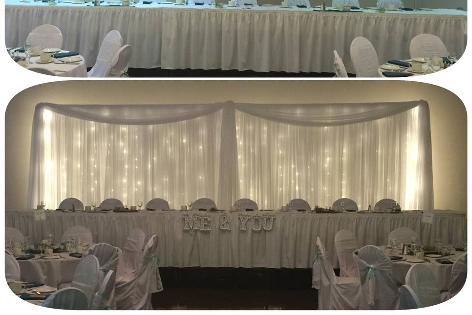 White voile and lights