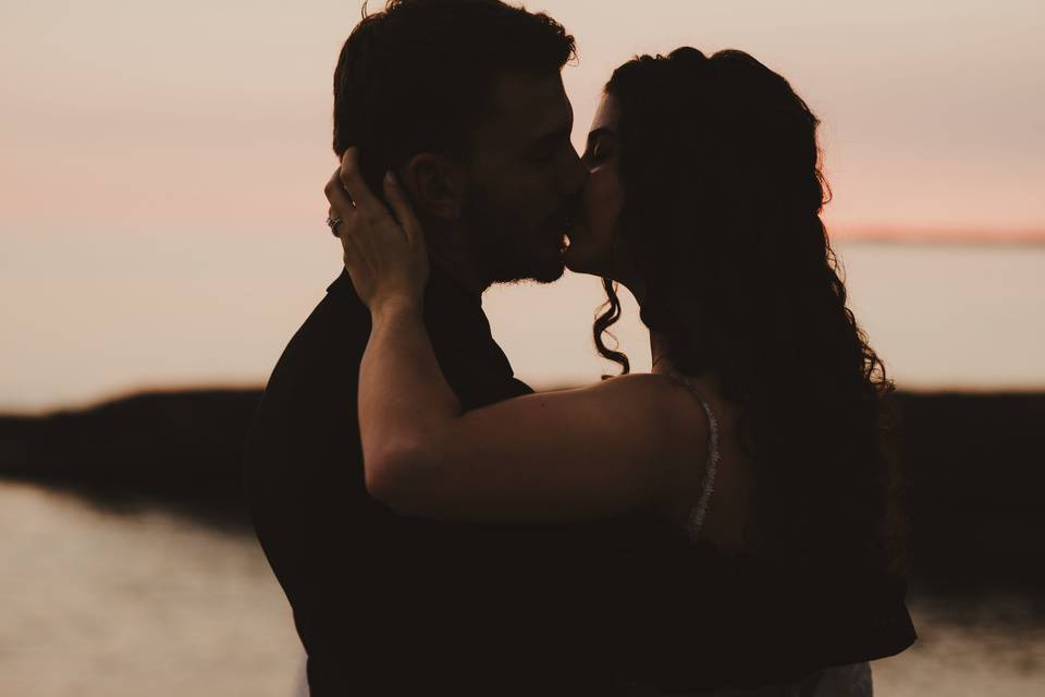 Sunset kisses
