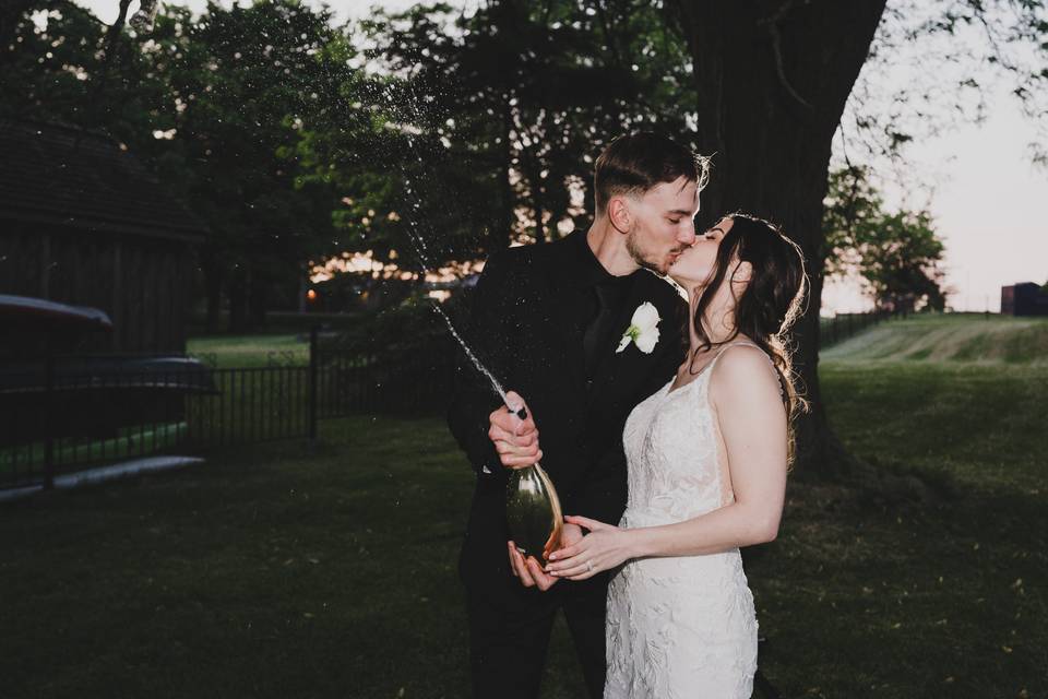 Champagne celebration