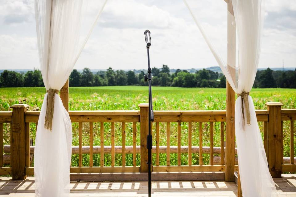 Ceremony backdrop