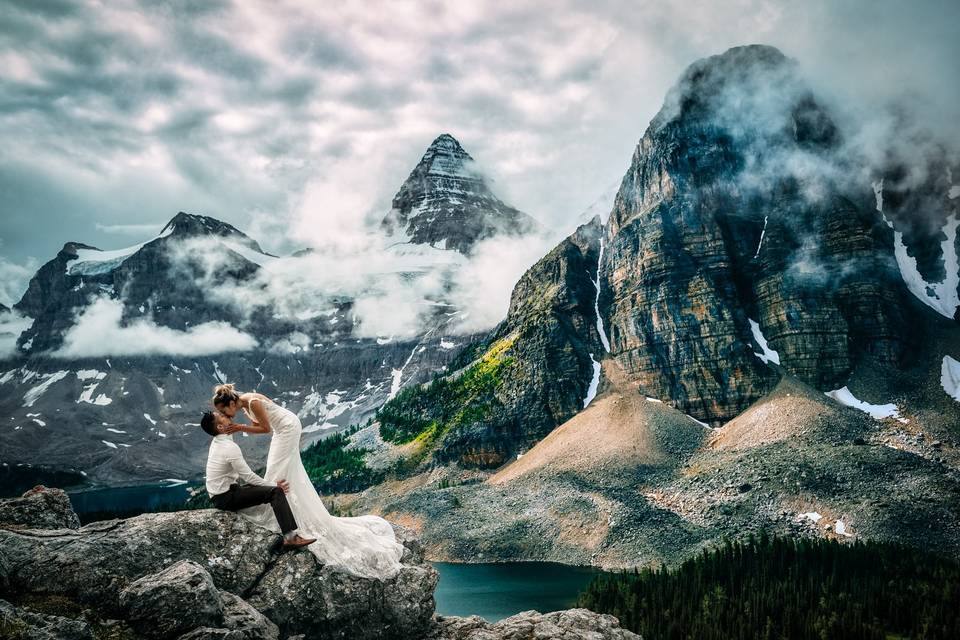 Waterfall elopement