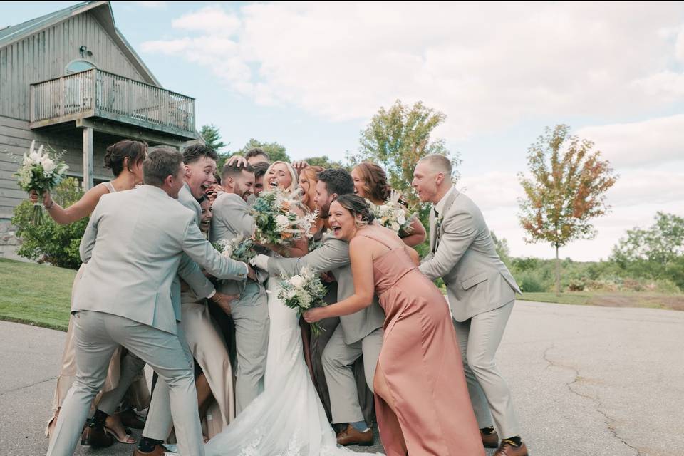 Wedding Party Fun Photo