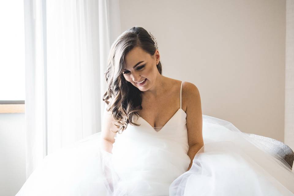 Bride and her shoes