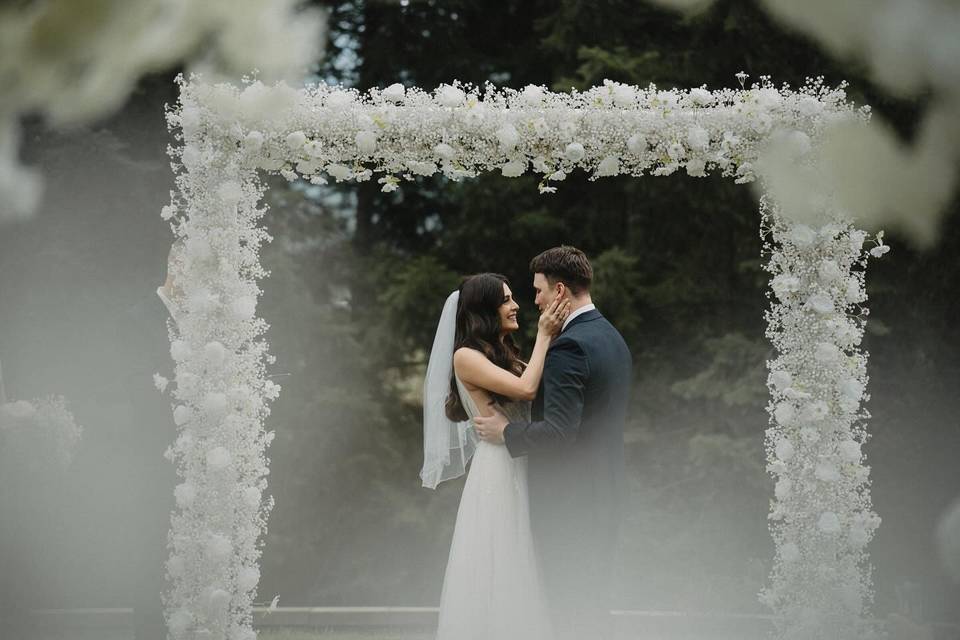 Ceremony floral arch