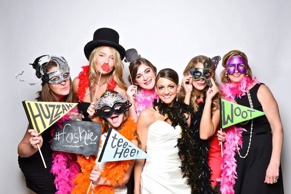 Optional photo booth service
