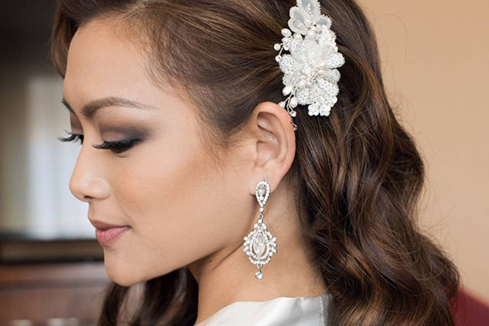 Bridal party hair makeup