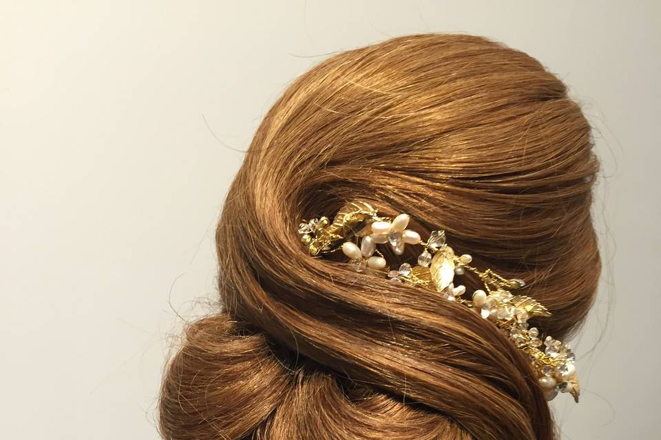 Vintage Bridal updo Toronto