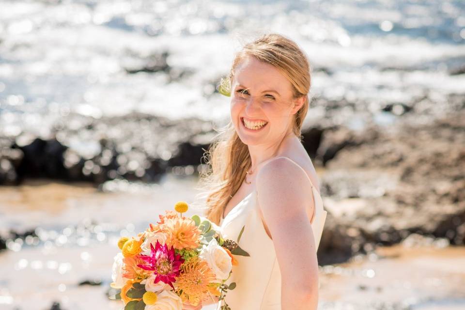 Couple with Bouquet