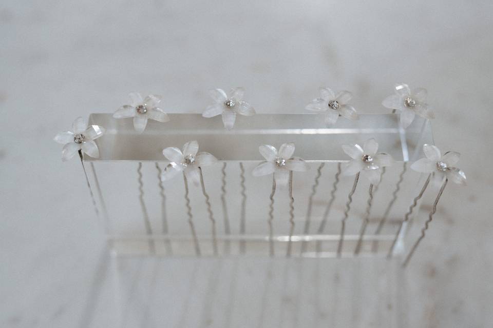 Flower Hair Pins