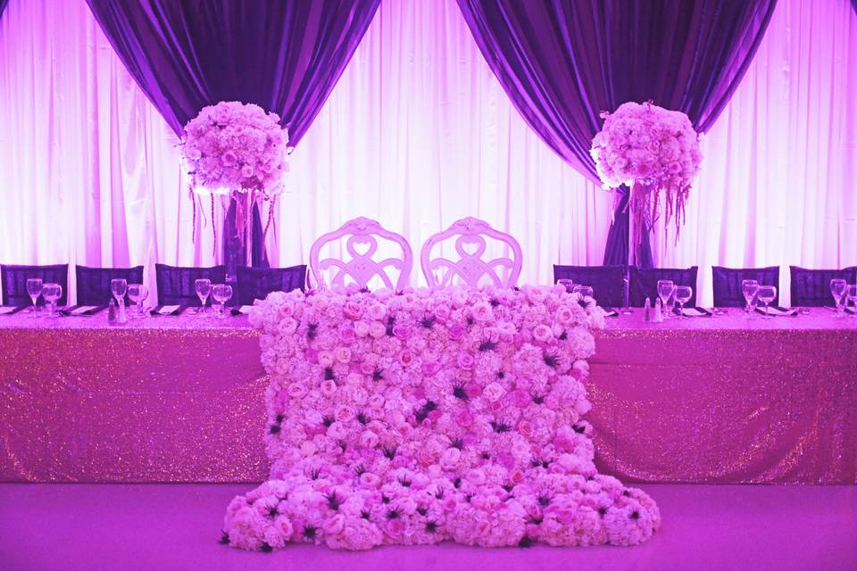 Head Table Waterfall