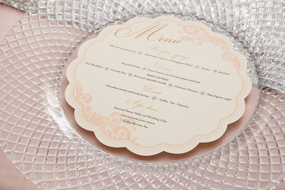 The Best Cards Round Menu Card