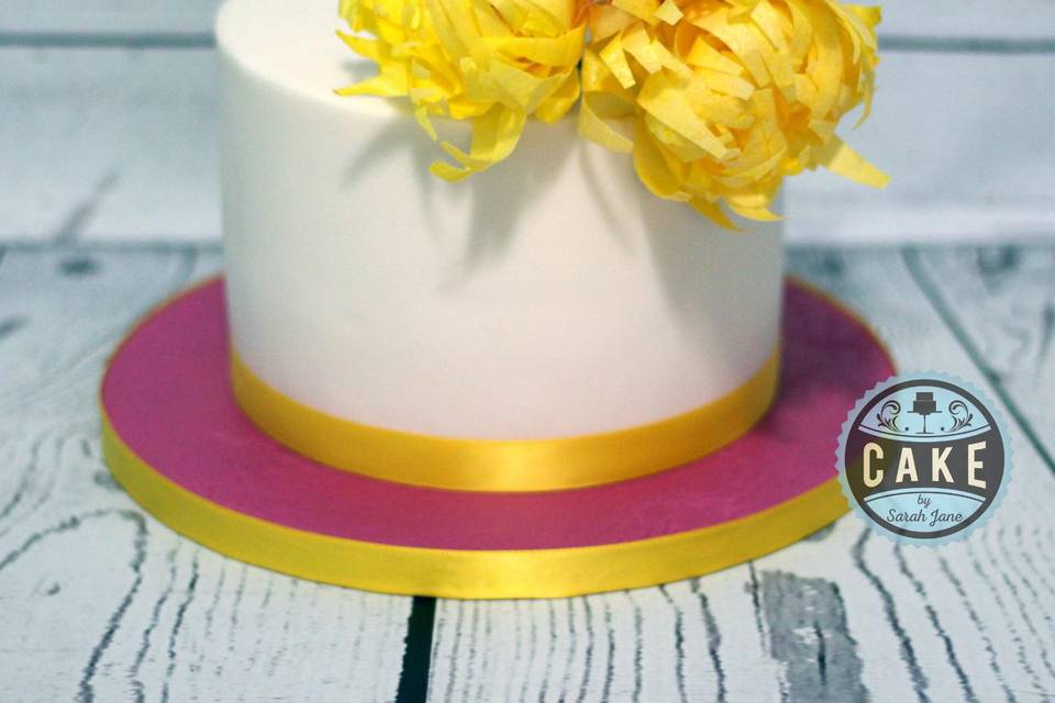 Chrysanthemum Wedding Cake