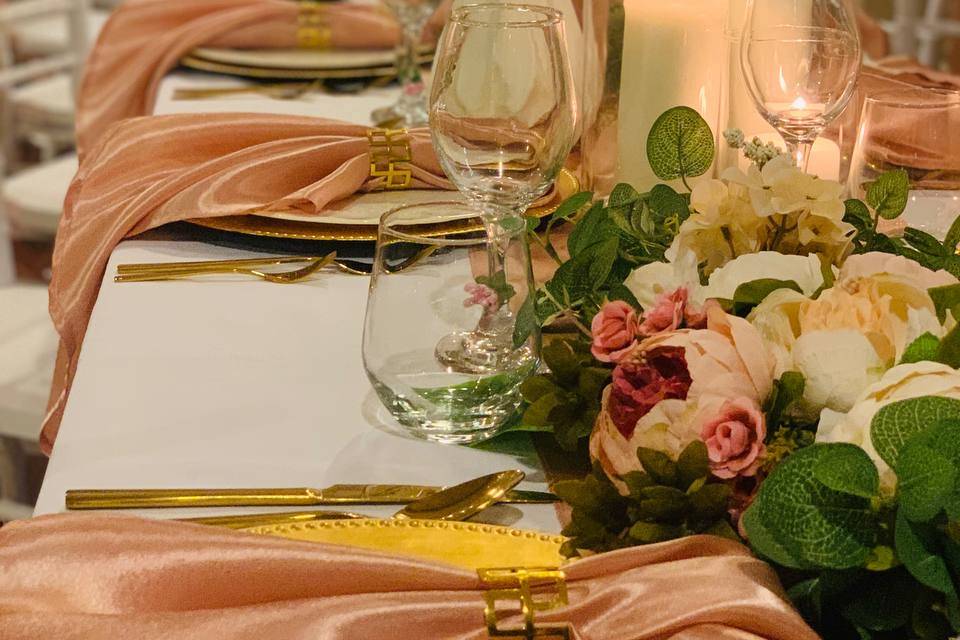 Viva events table setting