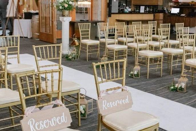 Gold Chiavari Chair Rental.