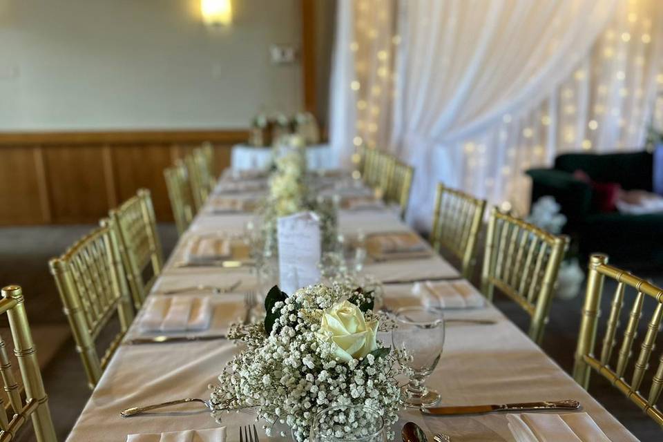 Gold Chiavari Chair Rental.