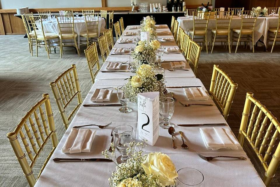 Gold Chiavari Chair Rental.