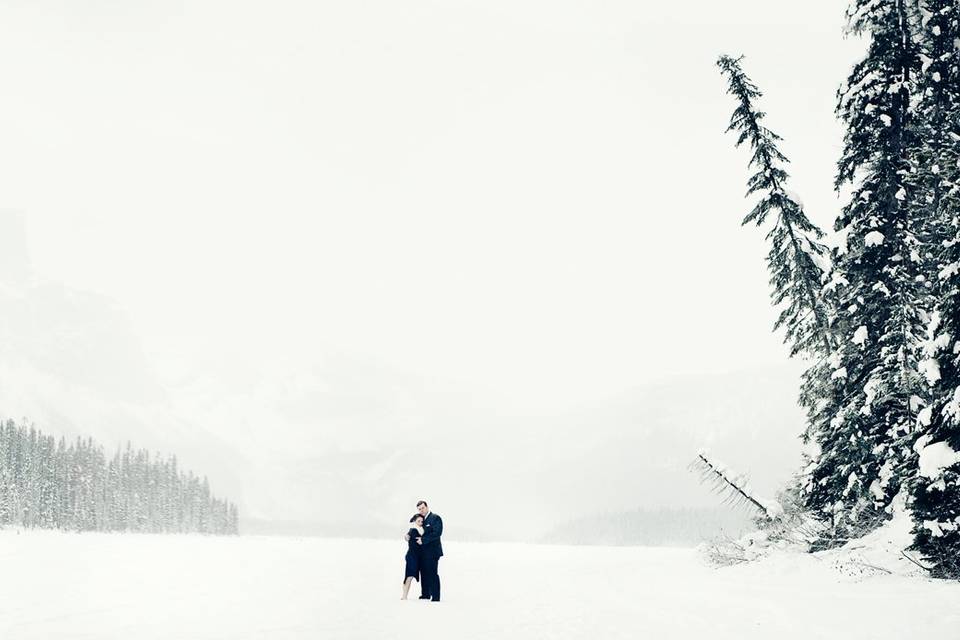 Winter Wedding Portrait