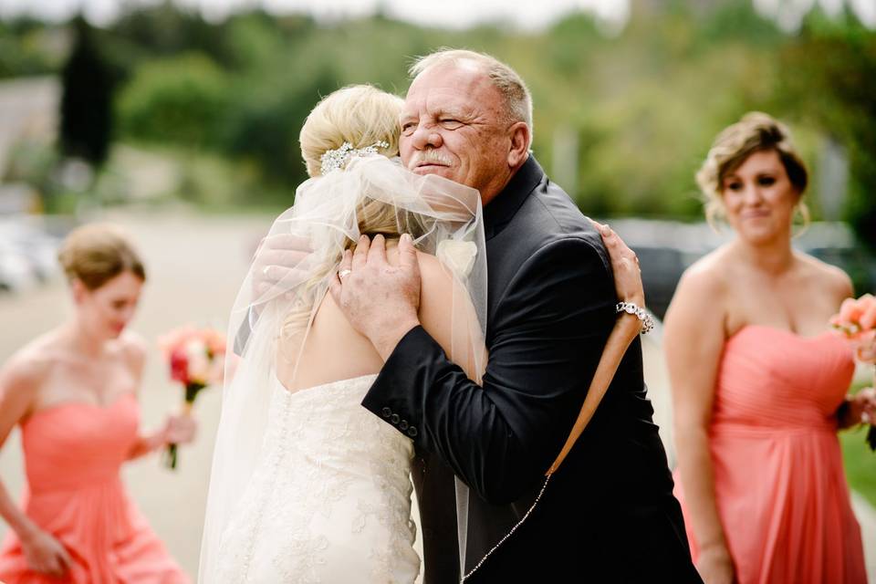 Reading letter from his bride