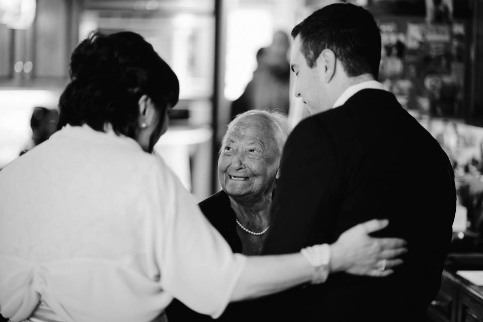 Grandma and groom