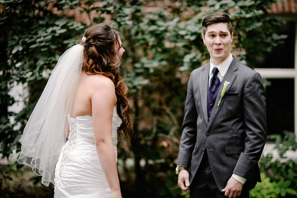 Couple's First Look moment