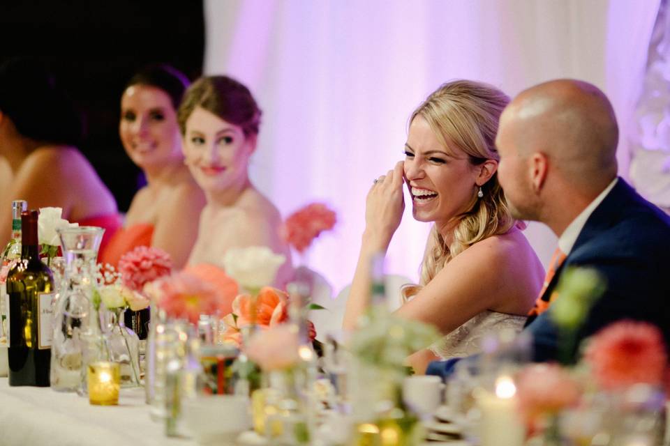 Laughing at speeches