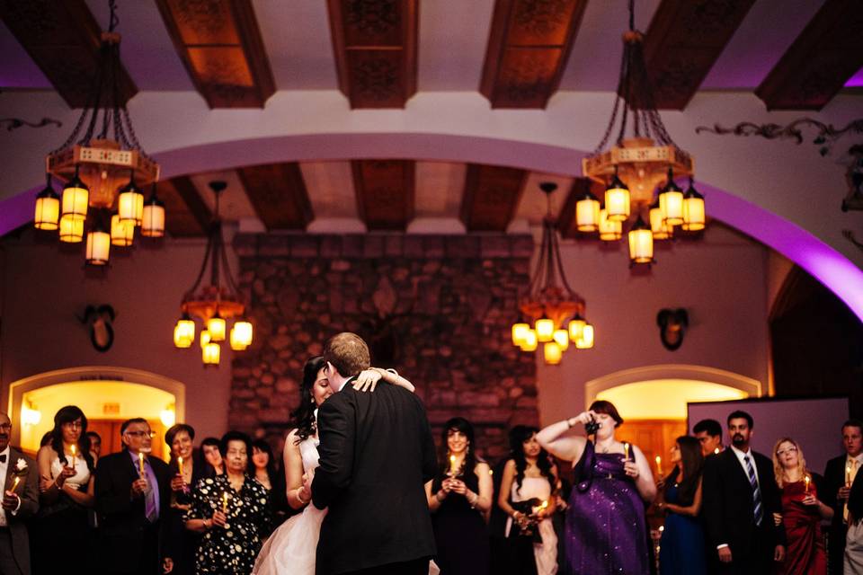 Groom laughing