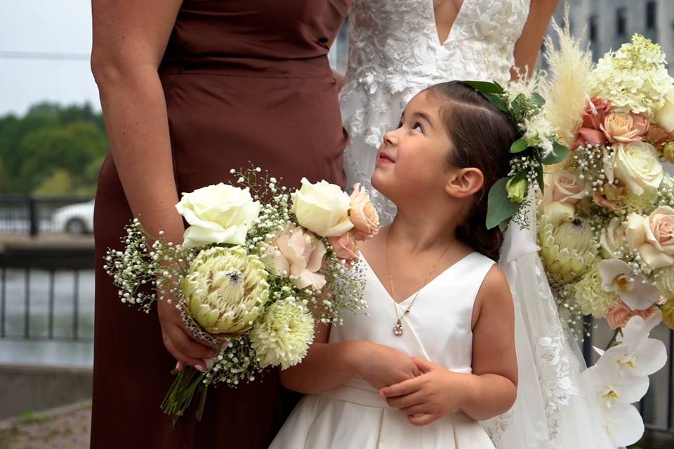 The cutest flower girl.