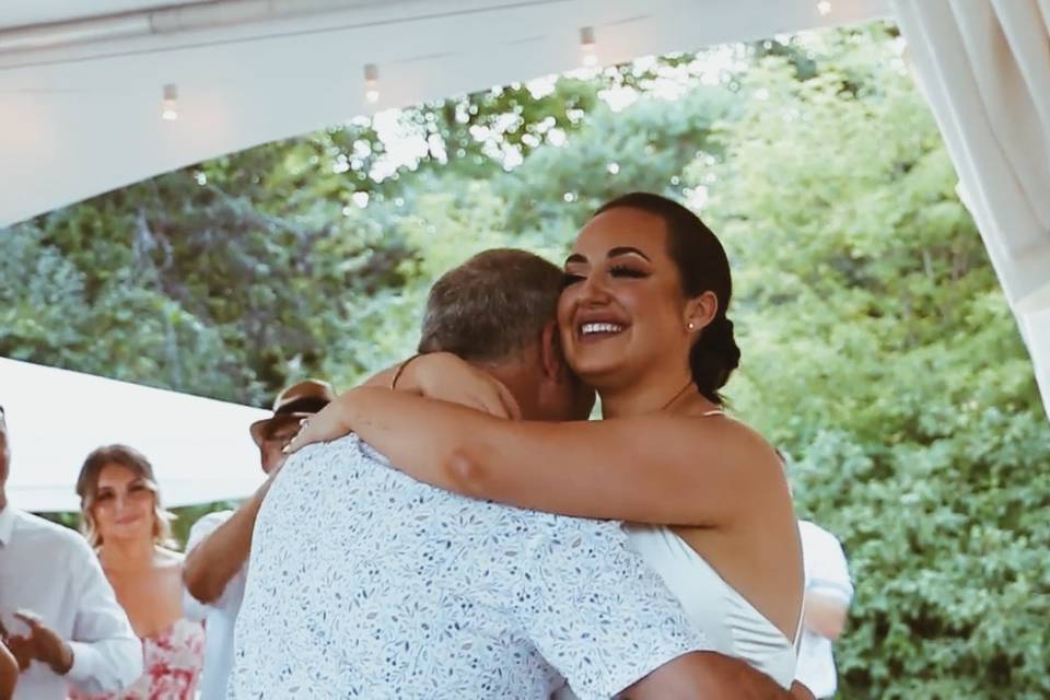 Father daughter dances.