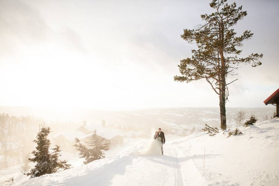 Snow wedding