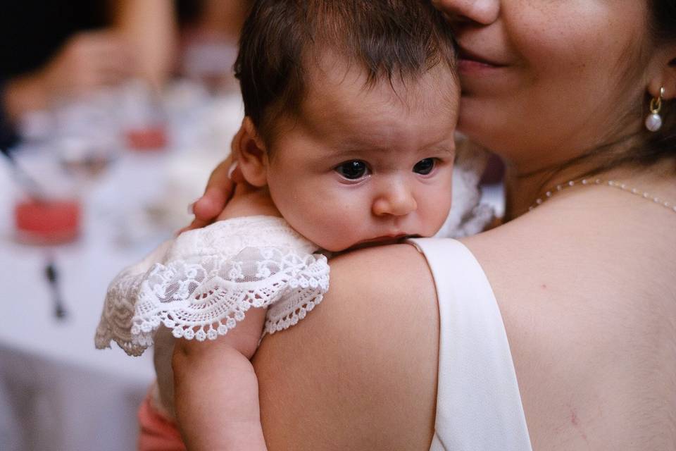 Bride and super mom