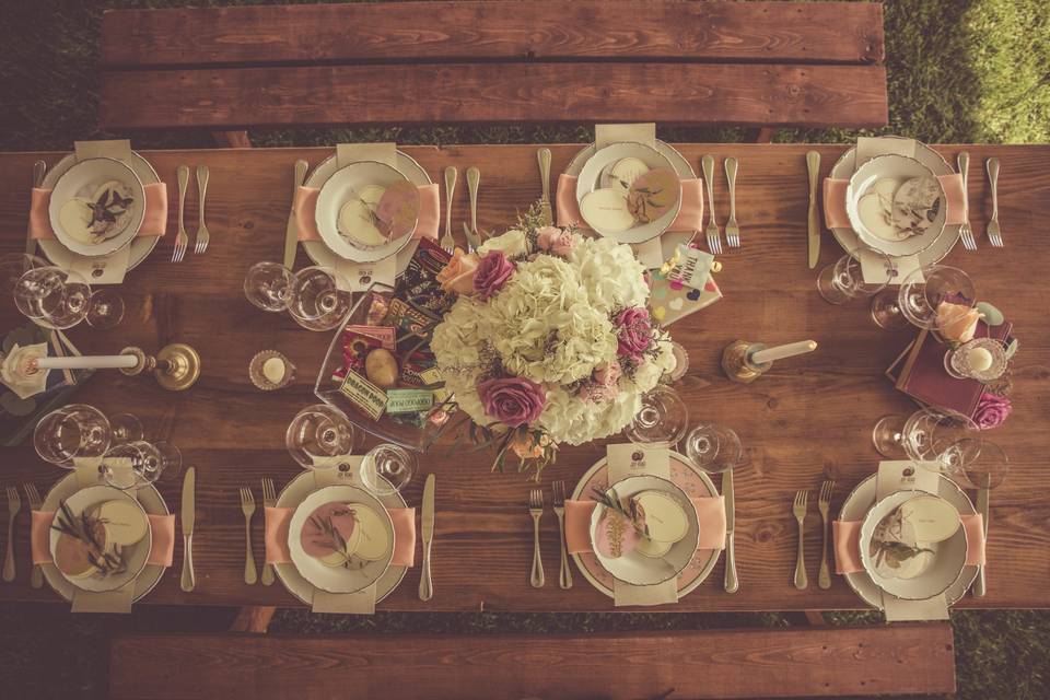 Wedding reception table