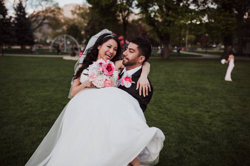 Bride and groom