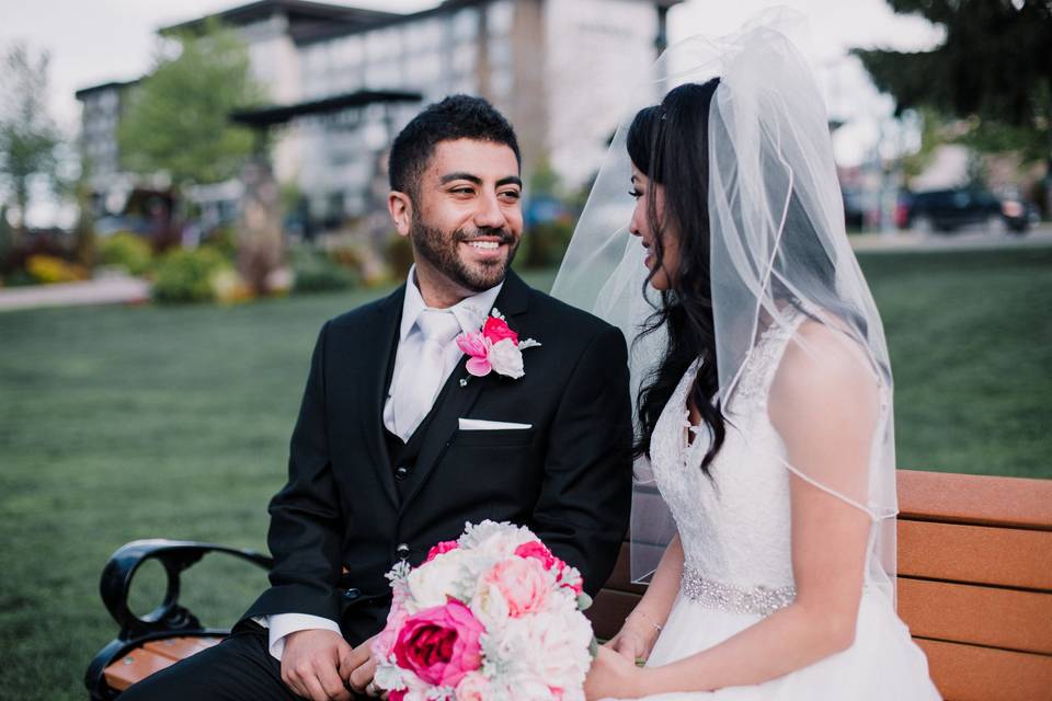 Bride and groom