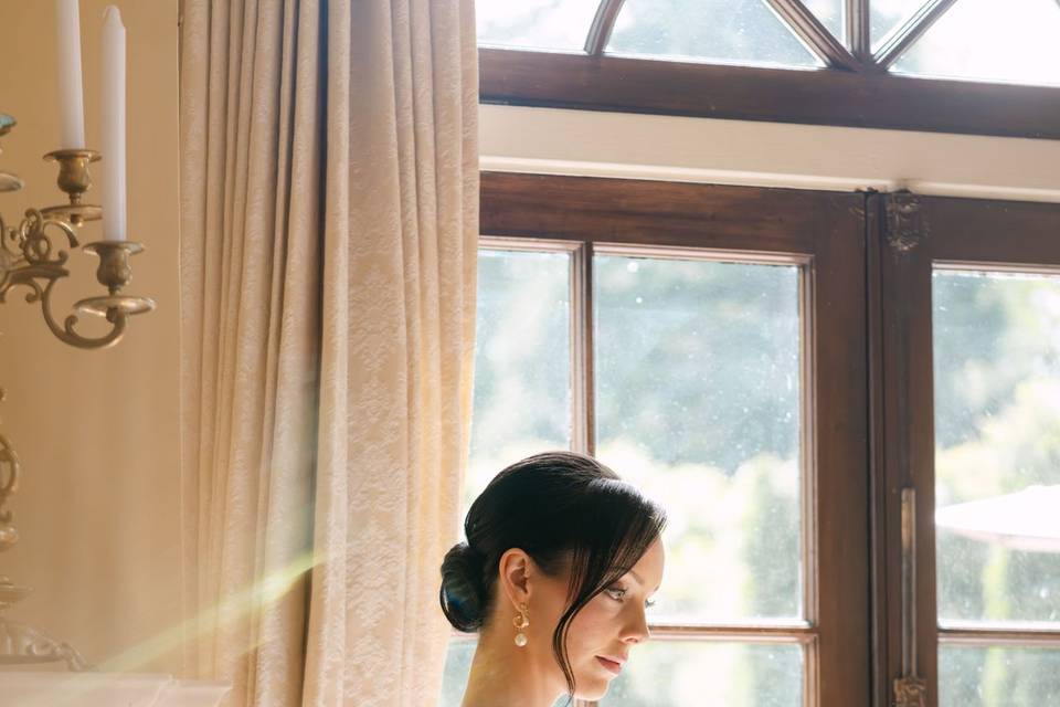 Bride under sun