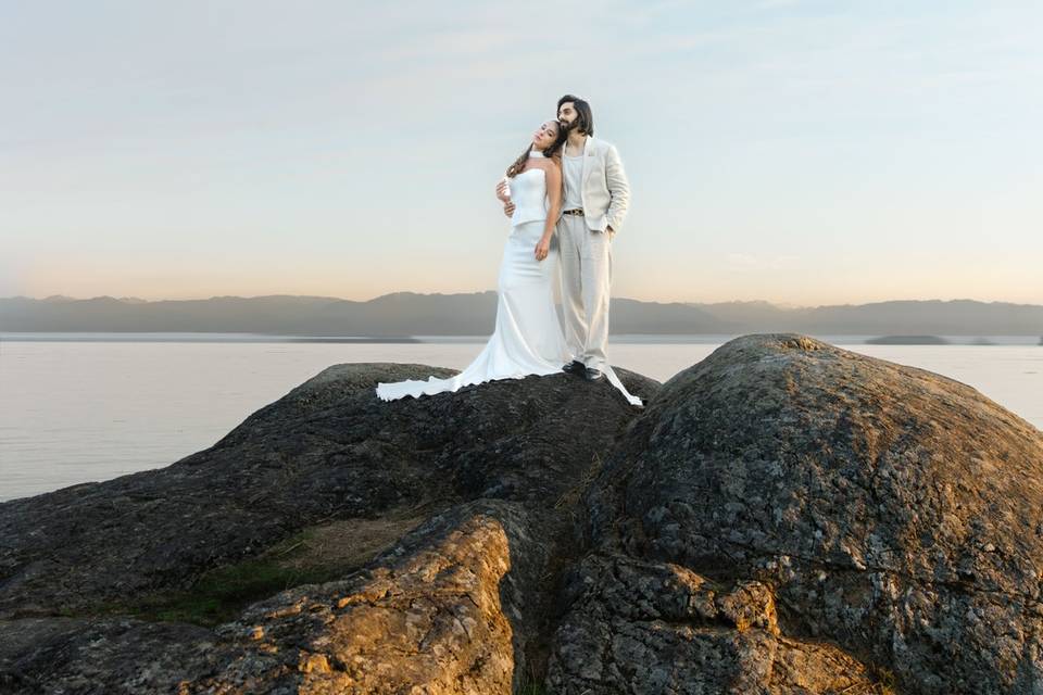 Bride room on a rock