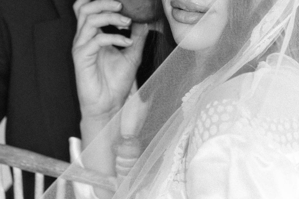 Bride groom artistic portrait